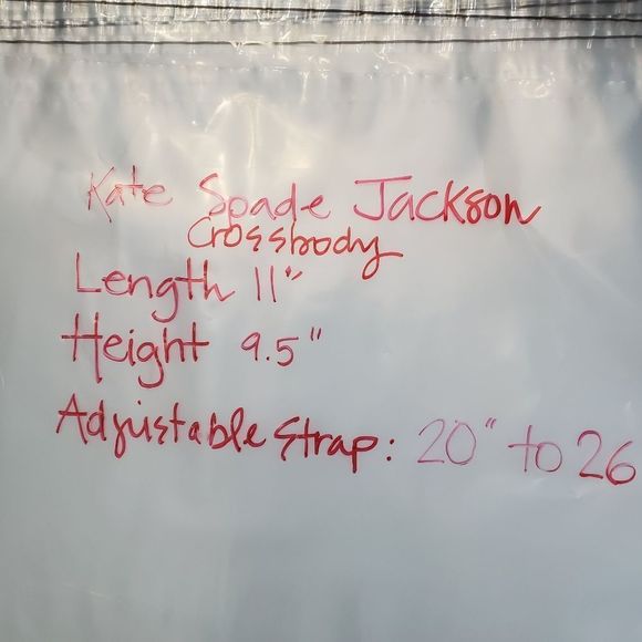 Kate Spade New York "Jackson" top zip leather crossbody bag. P62 - Picture 10 of 10